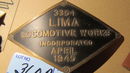 LIMA LOCOMOTIVE WORKS APRIL 1945 BELT BUCKLE