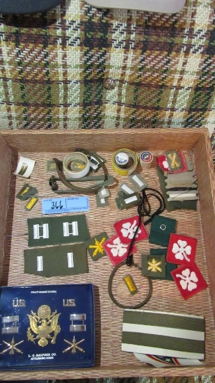 MILITARY INSIGNIA PINS, PATCHES, AND ETC