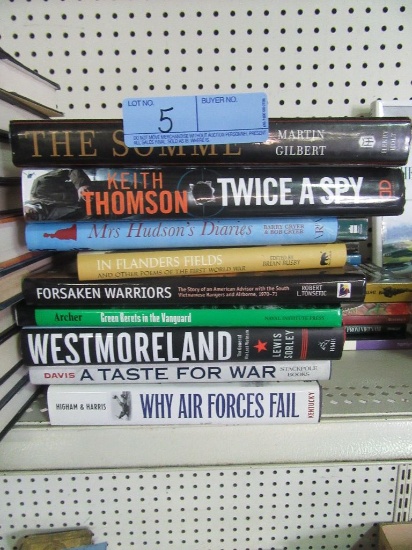 ASSORTMENT OF WAR BOOKS