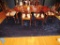 CHERRY DINING ROOM TABLE WITH 4 CHAIRS AND 2 HOST CHAIRS AND 2 LEAVES INCLU
