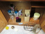 VARIETY OF CANDLE HOLDERS. CANDLE. BULBS.