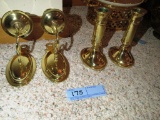 BALDWIN BRASS SCONCES AND CANDLESTICK HOLDERS