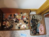 2 BOXES OF COSTUME JEWELRY
