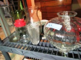 GLASS VASES AND DECORATIVE PIECES