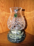 WATERFORD CANDLE HOLDER ON MARBLE BASE