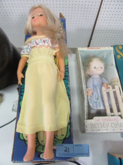 CARRIE DOLL WITH HAIR THAT GROWS BY IDEAL & THE ORIGINAL BETSY CLARK DOLL K