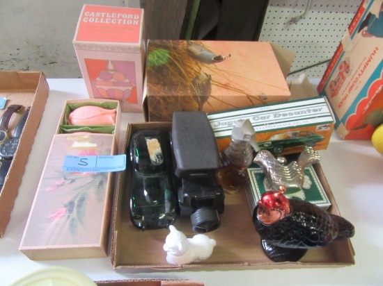 VARIETY OF AVON PERFUME BOTTLES AND SOAP