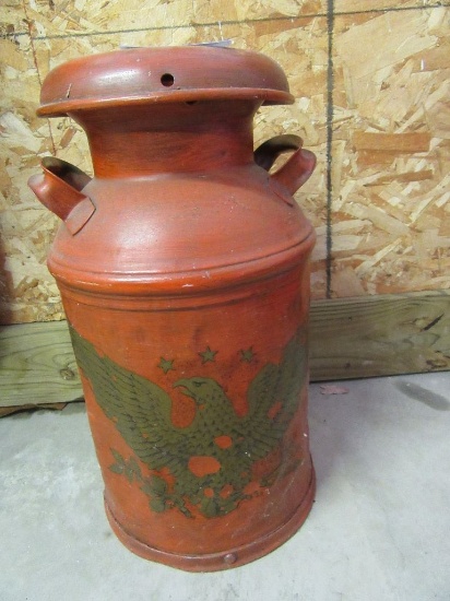 PAINTED MILK CAN