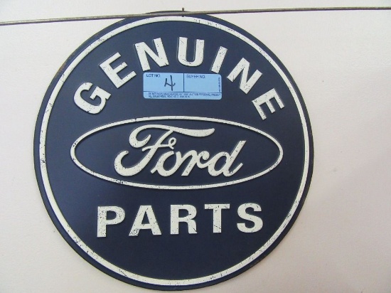 METAL GENUINE FORD PARTS 12 INCH SIGN