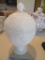 MILK GLASS COVERED COMPOTE
