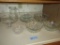 VARIETY OF GLASSWARE - BOWLS, PLATES, PITCHER, COMPOTE, AND ETC
