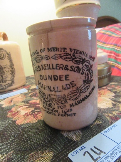 JAMES KEILLER AND SONS DUNDEE MARMALADE CROCK. MADE IN ENGLAND