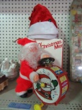 MUSICAL SANTA CLAUS THAT WALKS, BEATS DRUM, PLAYS A CYMBAL, PLAYS 8 CHRISTM