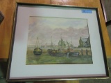 WATERCOLOR OIL PAINTING FRAMED