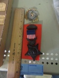 FOREIGN NAVY PIN AND OTHER MEDAL