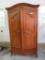 FRUITWOOD LARGE CABINET. CAN BE USED AS ENTERTAINMENT CENTER OR DISPLAY CAS