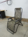 2 HEAVY DUTY LOUNGE CHAIRS AND ONE FOLDING CHAIR