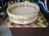 WOODEN CUTTING BOARD AND LAZY SUSAN BASKET