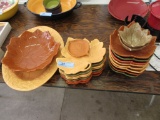 LEAF SHAPED PLATES, BOWLS, AND SERVING PIECES