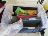 ASSORTED OFFICE SUPPLIES IN TOTE