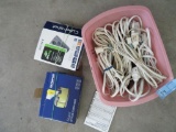 LOT OF EXTENSION CORDS AND STYLUS TOUGH 6000 BY OLYMPUS CAMERA AND CYBER-SH
