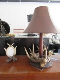ANTLER LAMP AND PICTURE FRAME