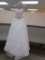SIZE 6 CASABLANCA WHITE/WHITE/SILVER WEDDING DRESS  $1,575.00