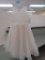 CHILD SIZE 6 JOAN CALABRESE IVORY AND SPUN GOLD DRESS  $260.00