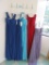 (5) BRIDESMAID/SPECIAL OCCASION DRESSES - SIZE 10 ROYAL  $240.00, SIZE 10 R