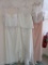 (3) BRIDESMAID/SPECIAL OCCASION DRESSES - SIZE 12 IVORY  $180.00, SIZE 10 I