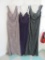 (3) MOTHER/SPECIAL OCCASION DRESSES - SIZE 10 MINK  $520.00, SIZE 10 AMETHY