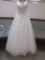 SIZE 8 CASABLANCA IVORY/IVORY/SILVER WEDDING DRESS  $1,350.00