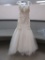 SIZE 8 CASABLANCA LIGHT CHAMPAGNE IVORY/SILVER WEDDING DRESS  $1,640.00