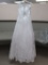 SIZE 10 CASABLANCA WHITE/WHITE/SILVER WEDDING DRESS  $1,460.00