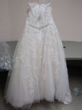 SIZE 18 SOPHIA TOLLI IVORY/TEA ROSE WEDDING DRESS  $1,640.00
