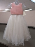 CHILD SIZE 6X JOAN CALABRESE PINK / IVORY DRESS  $180.00