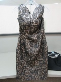 SIZE 6 SOCIAL OCCASIONS BRONZE MOTHER/SPECIAL OCCASION DRESS  $260.00