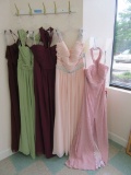 (5) FULL LENGTH BRIDESMAID/SPECIAL OCCASION DRESSES - SIZE 16 MAHOGANY  $22