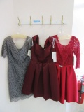 (3) SHORT LENGTH BRIDESMAID/SPECIAL OCCASION DRESSES - SIZE 10 CHARCOAL  $2