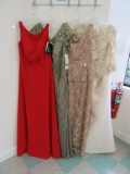 (4) MOTHER/SPECIAL OCCASION DRESSES - SIZE 12 CHAMPAGNE  $460.00, SIZE 10 B