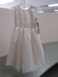 CHILD SIZE 6 JOAN CALABRESE PEDAL AND IVORY DRESS  $178.00