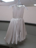 CHILD SIZE 6X JOAN CALABRESE OYSTER COLORED DRESS  $158.00