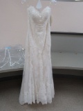 SIZE 12 SOPHIA TOLLI IVORY/MAGNOLIA WEDDING DRESS  $2,025.00