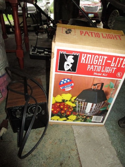 KNIGHT LIGHT PATIO LIGHT AND BIG HEAT PORTABLE HEATER MODEL 6200