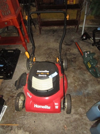 HOMELITE 12 AMP ELECTRIC 2 IN 1 18-INCH LAWN MOWER