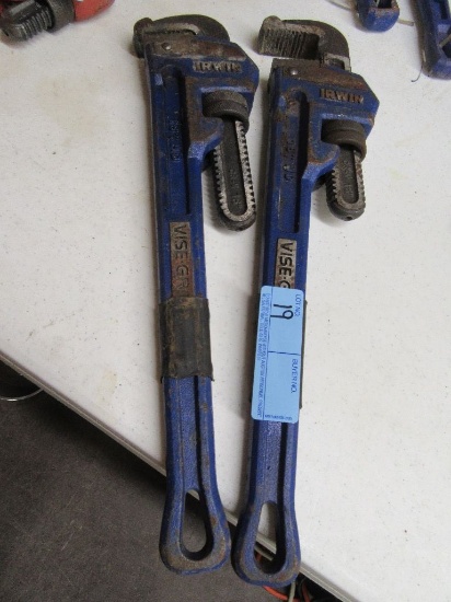 IRWIN PIPE WRENCHES