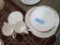ROSE TRIMMED CORELLE DISHES