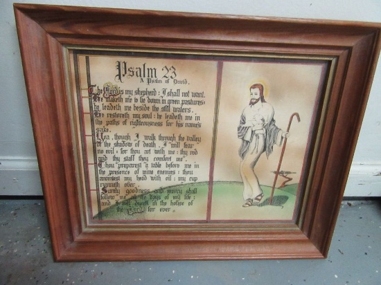 VINTAGE STYLE PSALM 23 PRINT