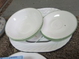VARIETY OF CORELLE DISHES, PLATTERS, AND CUPS