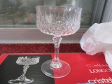 2 SETS OF STEMWARE. LONGCHAMP COLLECTION CRYSTAL D'ARQUES'